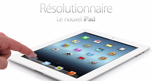 Où est passé "Le nouvel iPad" ?