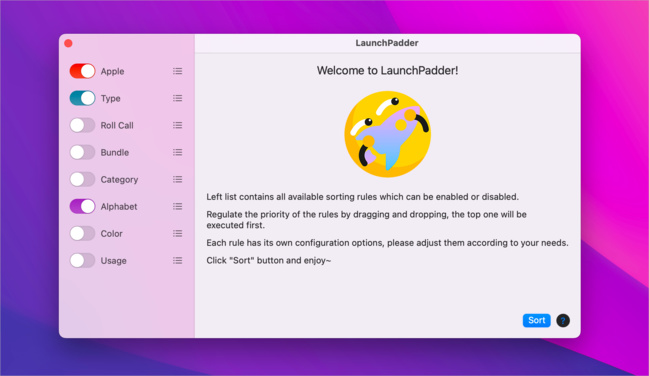 macOS • Classez facilement et rapidement les icônes du Launchpad