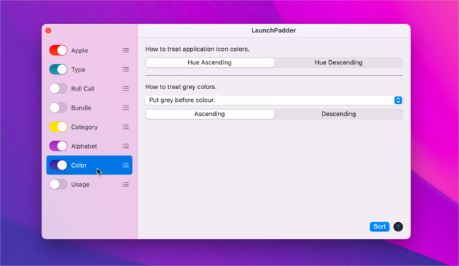 macOS • Classez facilement et rapidement les icônes du Launchpad