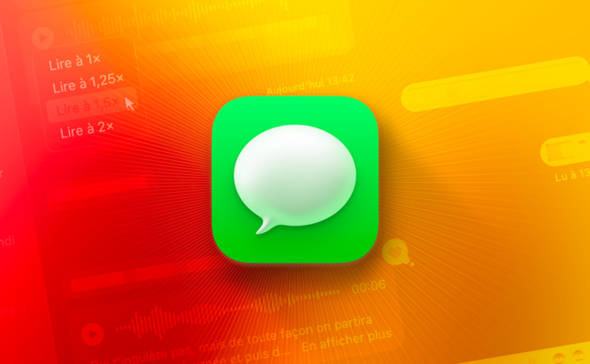 Messages • Changez la vitesse de lecture des messages audio sur iPhone ou sur Mac