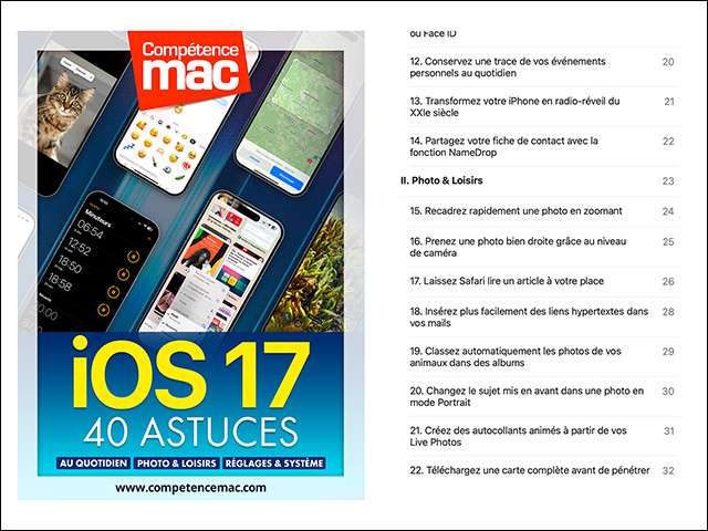 iOS 17 - 40 astuces (ebook)