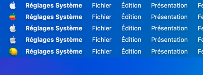 macOS • Changez l’icône du menu Pomme dans la barre des menus