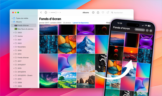 Practical • Change your wallpapers easily on Mac and iPhone/iPad