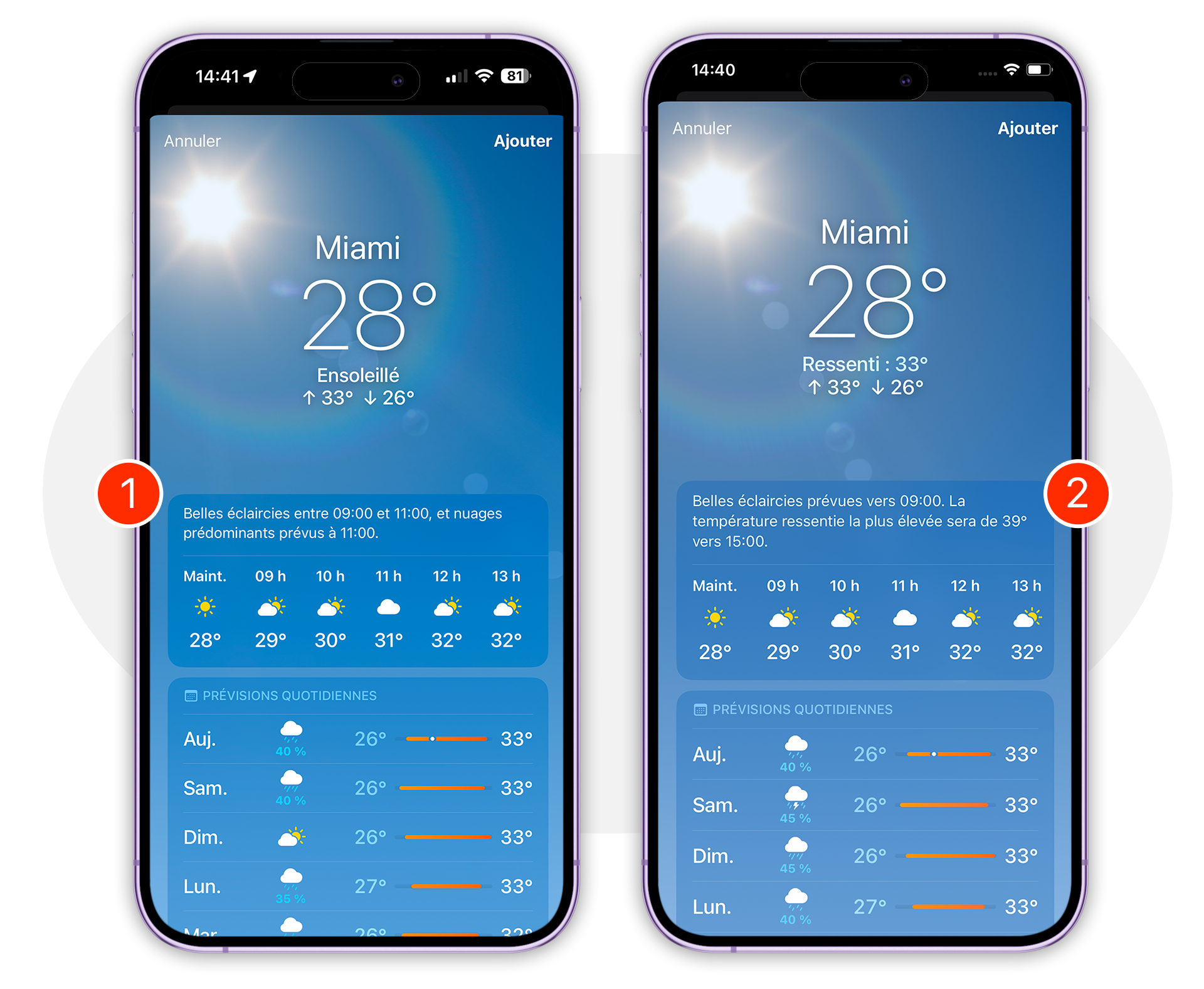 iOS 18 • Deux petites nouveautés à découvrir pour l’application Météo