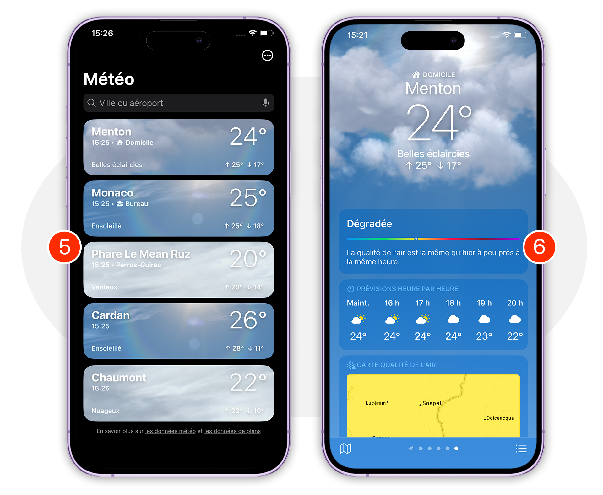 iOS 18 • Deux petites nouveautés à découvrir pour l’application Météo