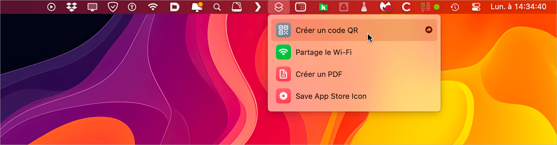 macOS • Créez simplement un code QR sans installer d’outil externe