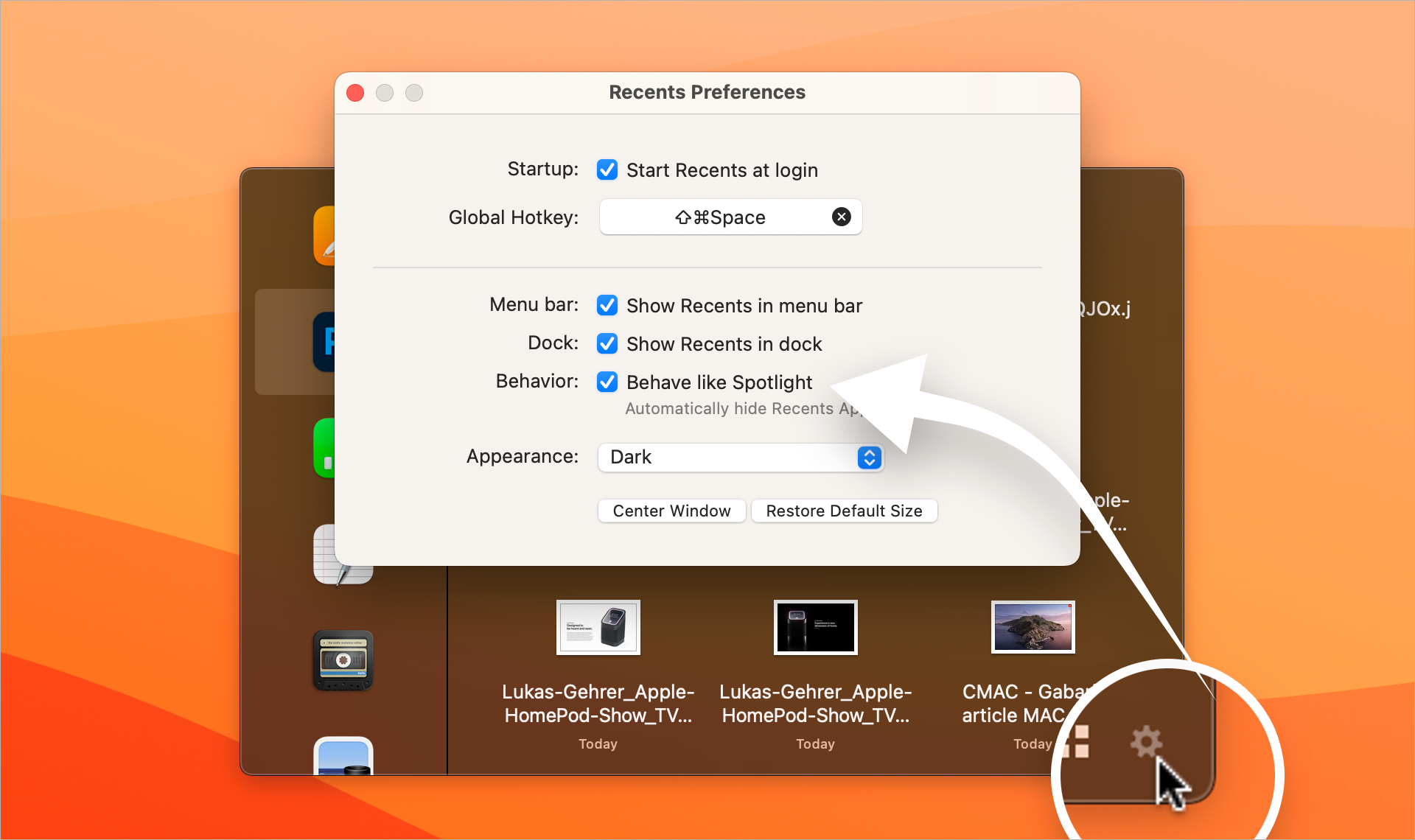 macOS • Adoptez Recents, le spotlight des documents récemment ouverts