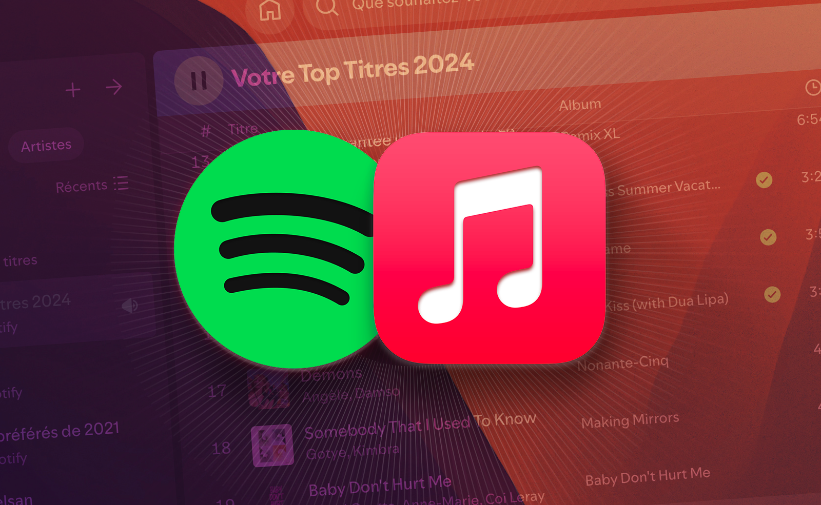 Musique • Spotify et Apple Music font votre bilan musical pour 2024