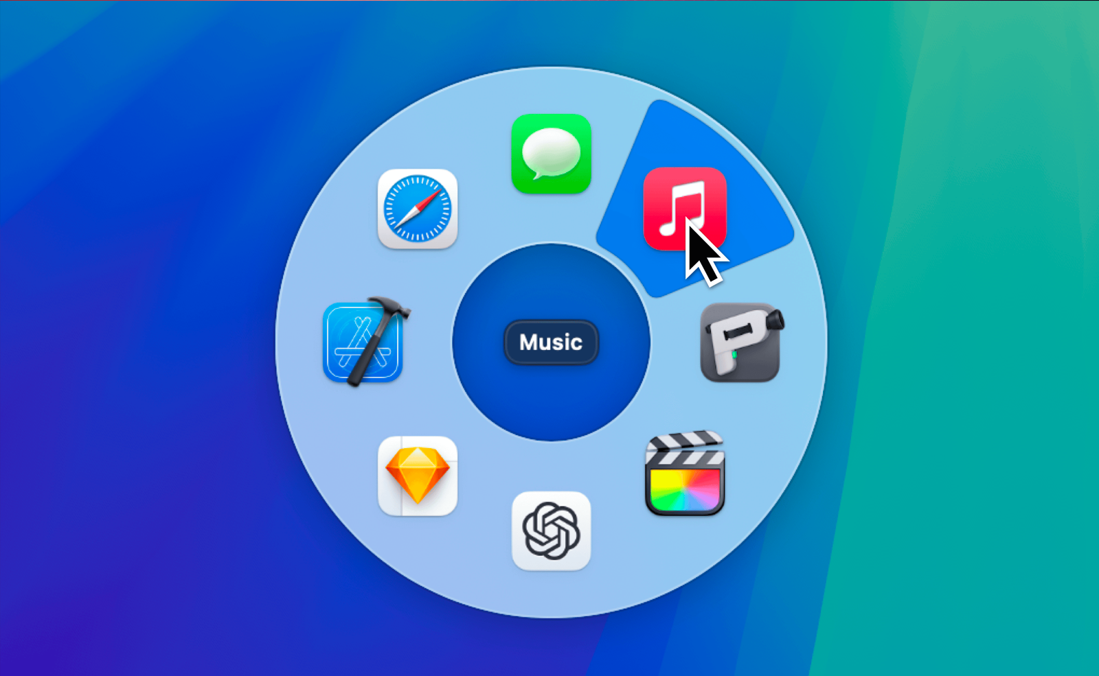 macOS • Pieoneer, le dock circulaire pour lancer vos applications