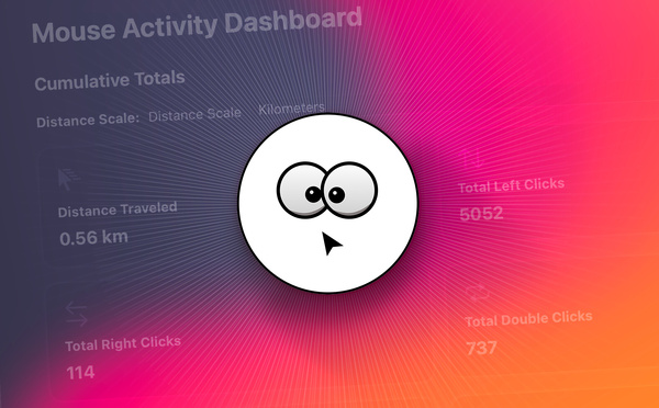 macOS • Comptabilisez le nombre de clics et de kilomètres parcourus à la souris